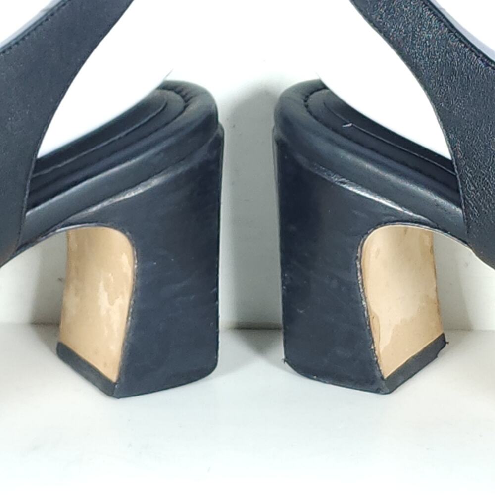 Rag & Bone Gigi Women's US 8 EU38,5 Black Leather Heels Slingback Sandals - Picture 16 of 16